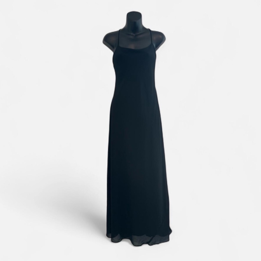 Vintage Elegant Black Maxi Dress